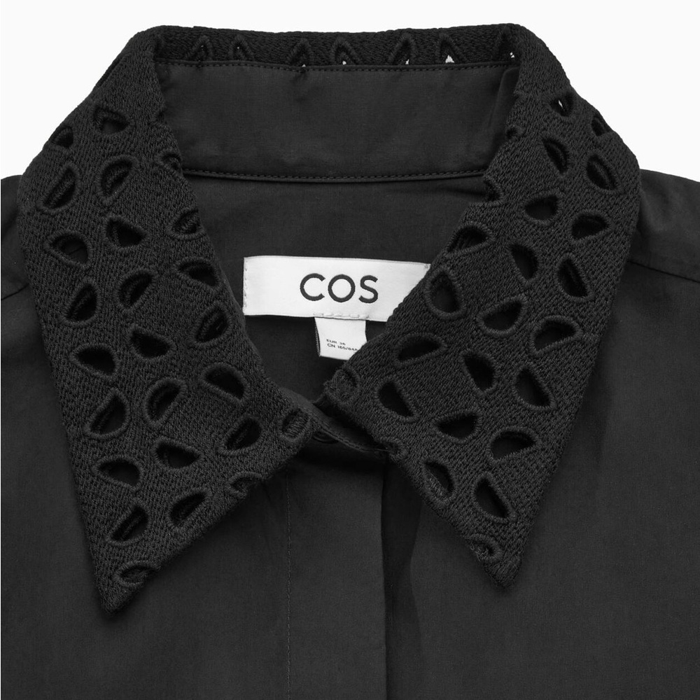 COS REGULAR-FIT MACRAMÉ SHIRT - Picture 2 of 13